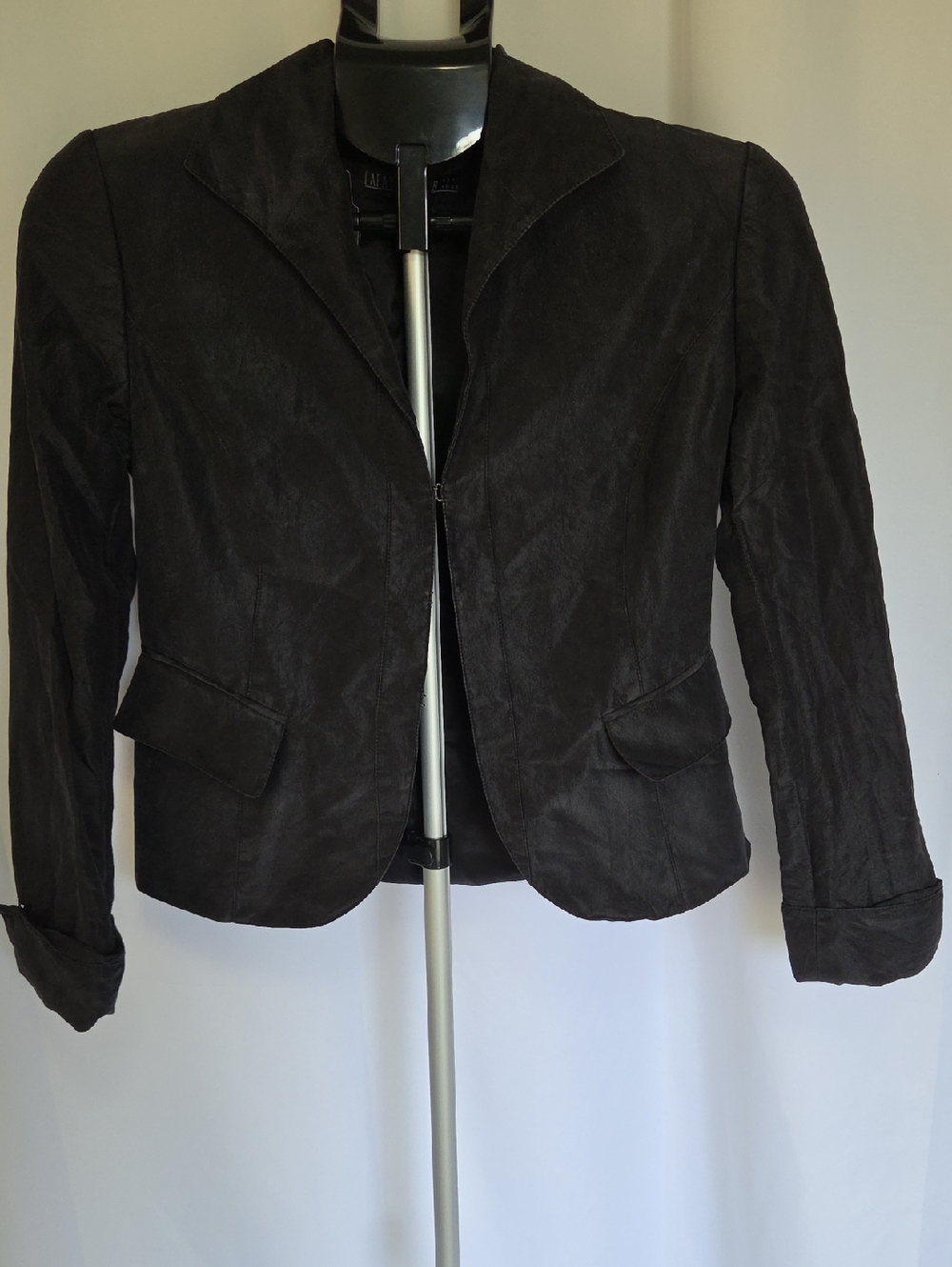 Lafayette 148 New York Black Womens Tailored Blazer